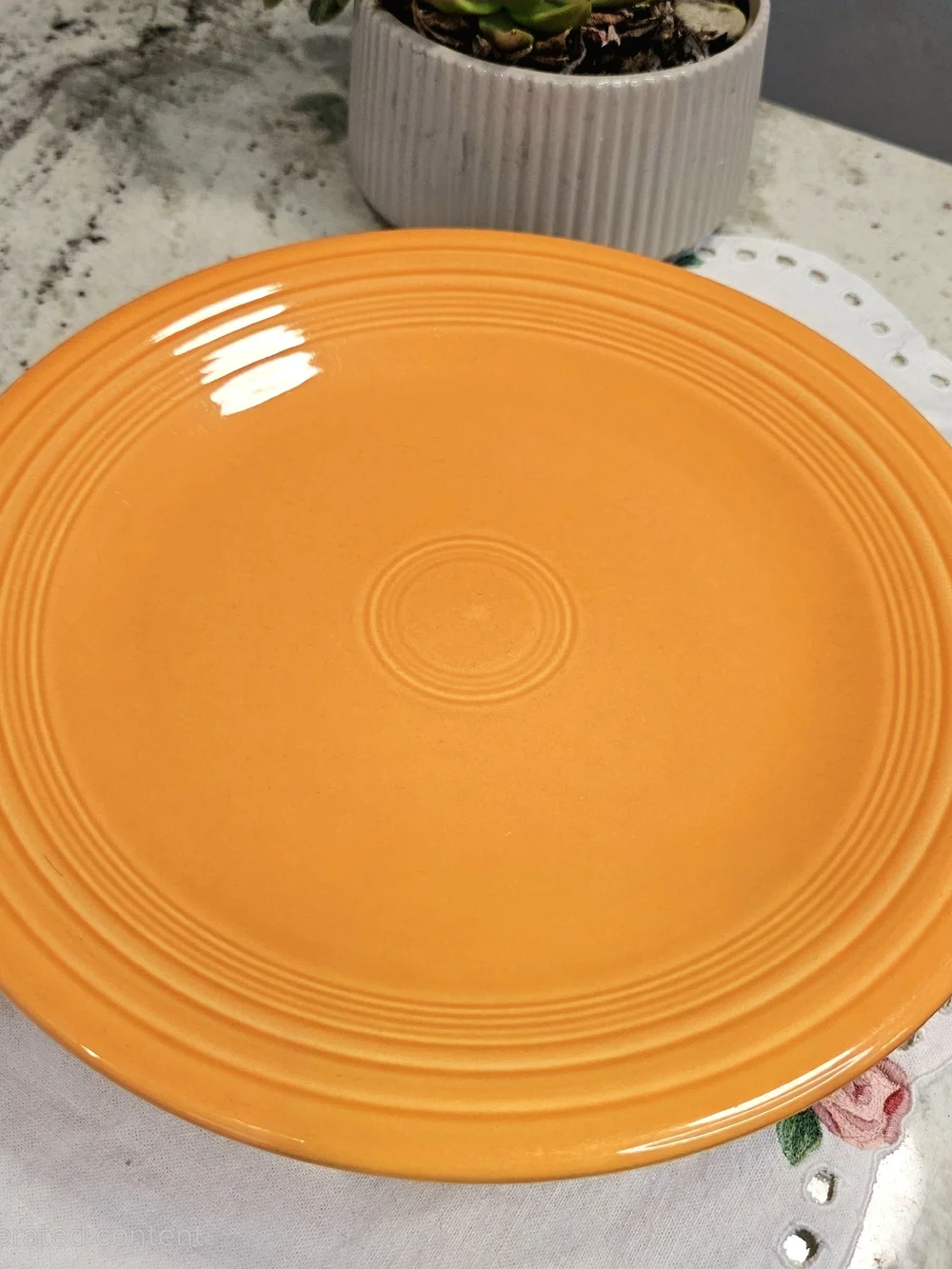 Fiestaware Homer Laughlin Orange Ceramic Dinner Plate Dinnerware Home Dining